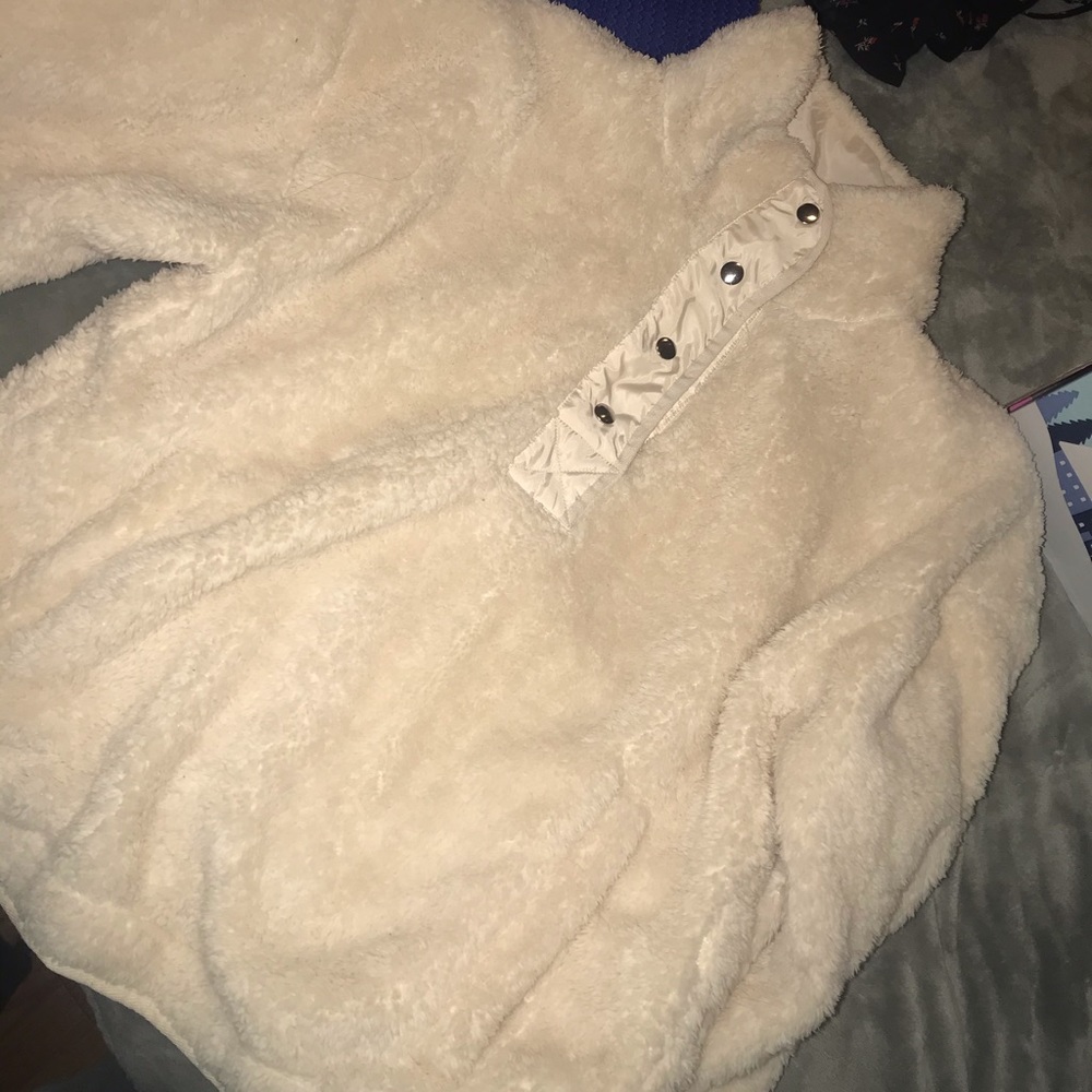 fuzzy sweater